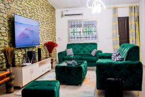 Χώρος καθιστικού στο Stunning 4-Bed Villa in cocody engre Abidjan