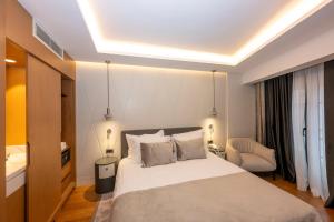 Postel nebo postele na pokoji v ubytování Baver Hotel