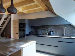 cocina con fregadero y encimera en Maison Villard-de-Lans, 5 pièces, 8 personnes - FR-1-548-26, en Villard-de-Lans