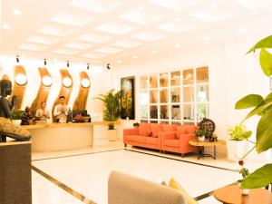 Posezení v ubytování Le Kree Downtown Hotel