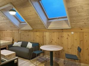 Posezení v ubytování B&B Zirbenduft