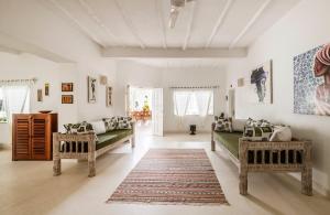 Istumisnurk majutusasutuses Chris House solo camere