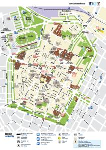 um mapa da cidade de genebourg em La Sosta-appartamento a pochi passi dalla stazione em Módena