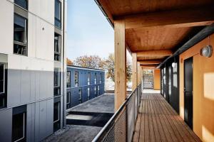 Uma varanda ou terraço em Comfy Studio easy to commute