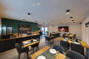 Χώρος καθιστικού στο Burghof Apartments Hoyerswerda