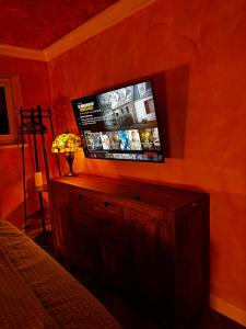 TV a/nebo společenská místnost v ubytování Ostravice Apartment