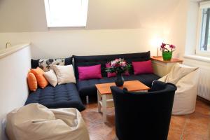 Posezení v ubytování Apartment Pri Leju