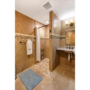 a bathroom with a sink and a mirror at 7 Point Ranch in Emigrant