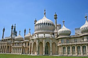 a large building with domes on top of it at Central Brighton Pavilion Pad. in Brighton & Hove