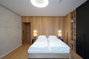 Postel nebo postele na pokoji v ubytování Apartmány Vila Terasy