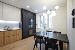 Kuchyň nebo kuchyňský kout v ubytování Apartmány Vila Terasy