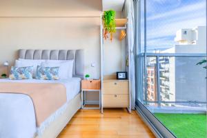Modern&New Apartment in Palermo - by BueRentals客房内的一张或多张床位