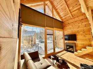 TV a/nebo společenská místnost v ubytování Cottage Kolašin