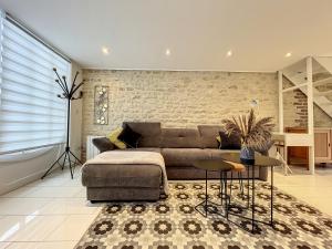 Χώρος καθιστικού στο La sapinière, duplex de charme