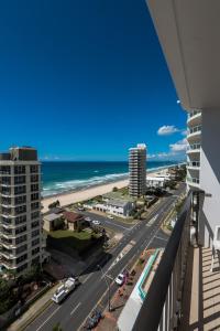 a view from a balcony of a large city at Carrington Court in Gold Coast