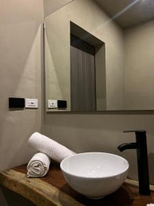 Koupelna v ubytování Hotelito s