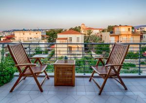 En balkon eller terrasse på Pentari-Bitsakis House
