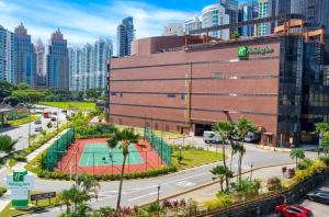 新加坡景观或在酒店看到的城市景观
