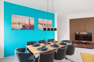 TV a/nebo společenská místnost v ubytování MARLEI 6 Apartment mit 3 Schlafzimmern, gemütlichen Wohnbereich, mit 2 WCs