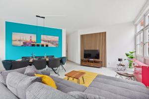 TV a/nebo společenská místnost v ubytování MARLEI 6 Apartment mit 3 Schlafzimmern, gemütlichen Wohnbereich, mit 2 WCs