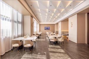 Posezení v ubytování Atour Hotel Hangzhou Xiaoshan South Railway Station Xiaoshan Road