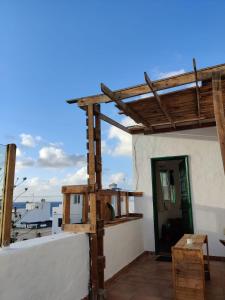 a view from the roof of a house at BackpackerRoom's in La Santa