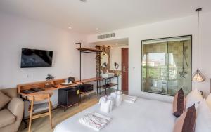 TV a/nebo společenská místnost v ubytování Phnom Penh 51 Hotel & Residences