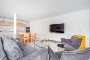 TV a/nebo společenská místnost v ubytování Beautiful flat for 6 people #6