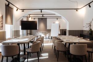 TV a/nebo společenská místnost v ubytování Hotel Slatina Superior