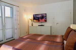 TV a/nebo společenská místnost v ubytování Haus Sonne