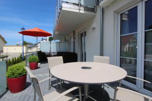Balkón nebo terasa v ubytování Haus Sonne