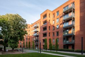 an image of an apartment building at Scala Apartamenty by Moderna Profit- Łąkowa 60E z parkingiem in Gdańsk