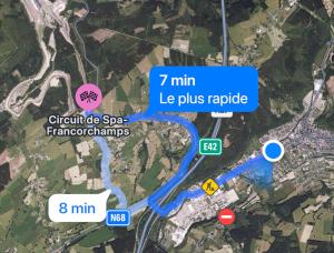 a map of the approximate location of the le plusrape duplication at La Casa Avenida in Malmedy