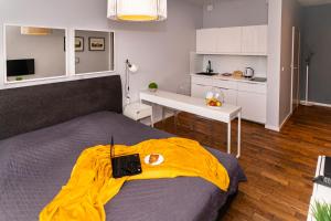 Kuchyňa alebo kuchynka v ubytovaní Triton Apartments