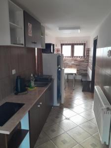 Una cocina o cocineta en Apartamente Ambrus Praid