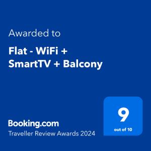 una captura de pantalla de un celular con el texto quería WiFi plana casarse y panadería en Flat - WiFi + SmartTV + Balcony en Sankt Augustin