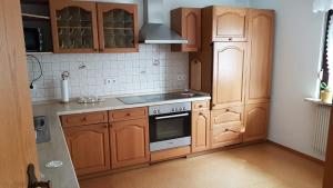 Kuchyň nebo kuchyňský kout v ubytování Ferienwohnung Bohnert-Arias
