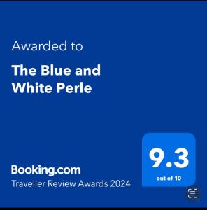 The Blue and White Perle في سيدي بو سعيد: لقطه شاشة هاتف مع بيرير الازرق والابيض