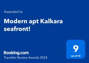 una schermata del account kahlajasafari di arte moderna di Modern apt Kalkara seafront! a Kalkara