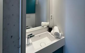 Kúpeľňa v ubytovaní MOBILE HOMES direkt am Strand des Neusiedler Sees