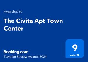 The Civita Apt Town Center tanúsítványa, márkajelzése vagy díja