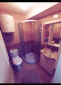 Koupelna v ubytování Apartman Sunset Lux