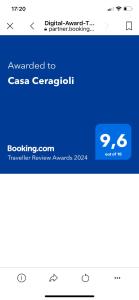 a screenshot of the upgraded to case casserason website at Casa Ceragioli in Viareggio