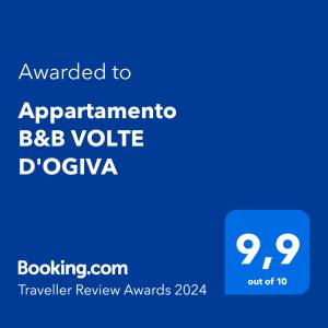 a blue screen with the text emailed to appointment bbc ville dvoza at Appartamento B&B VOLTE D'OGIVA in Altamura