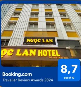 a hotel sign on the side of a building at Ngọc Lan Hotel in Ho Chi Minh City +73 photos