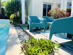 Bazén v ubytovaní Villa Cosy - Villa de vacances environnement calme MAE-4054 alebo v jeho blízkosti