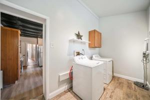 a white laundry room with a washer and dryer at CONSHOHOCKEN: Quality & Location in Conshohocken