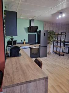 Kuchyň nebo kuchyňský kout v ubytování Cosy Loft - Calais