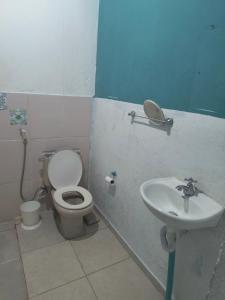 Et badeværelse på Perto praia