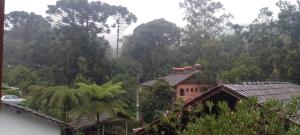 a house in the middle of a forest at Clima Montanhês in Núcleo Mauá